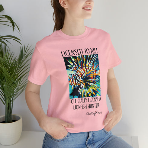 Licensed Lionfish Hunter Fitted T-shirt